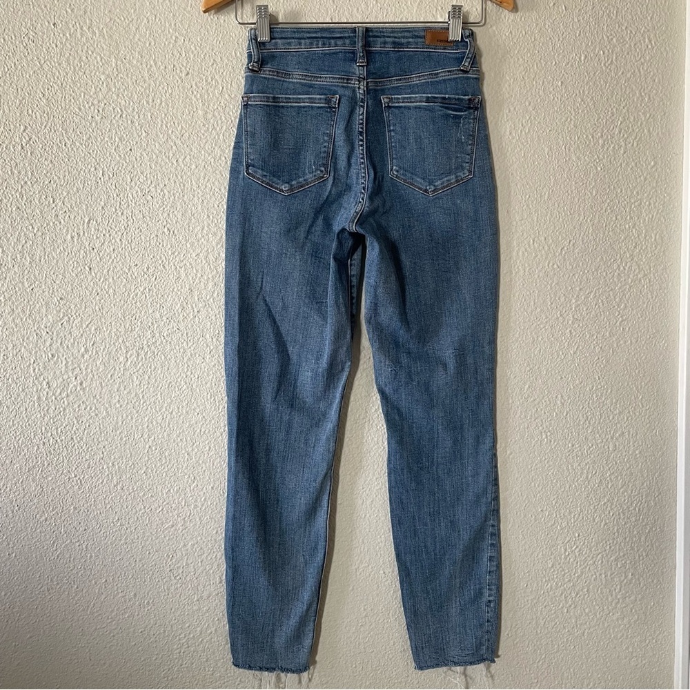 RSQ Vintage Mom Jeans Women’s 24 Blue Medium Wash Ripped Distressed Stretch - Picture 10 of 16